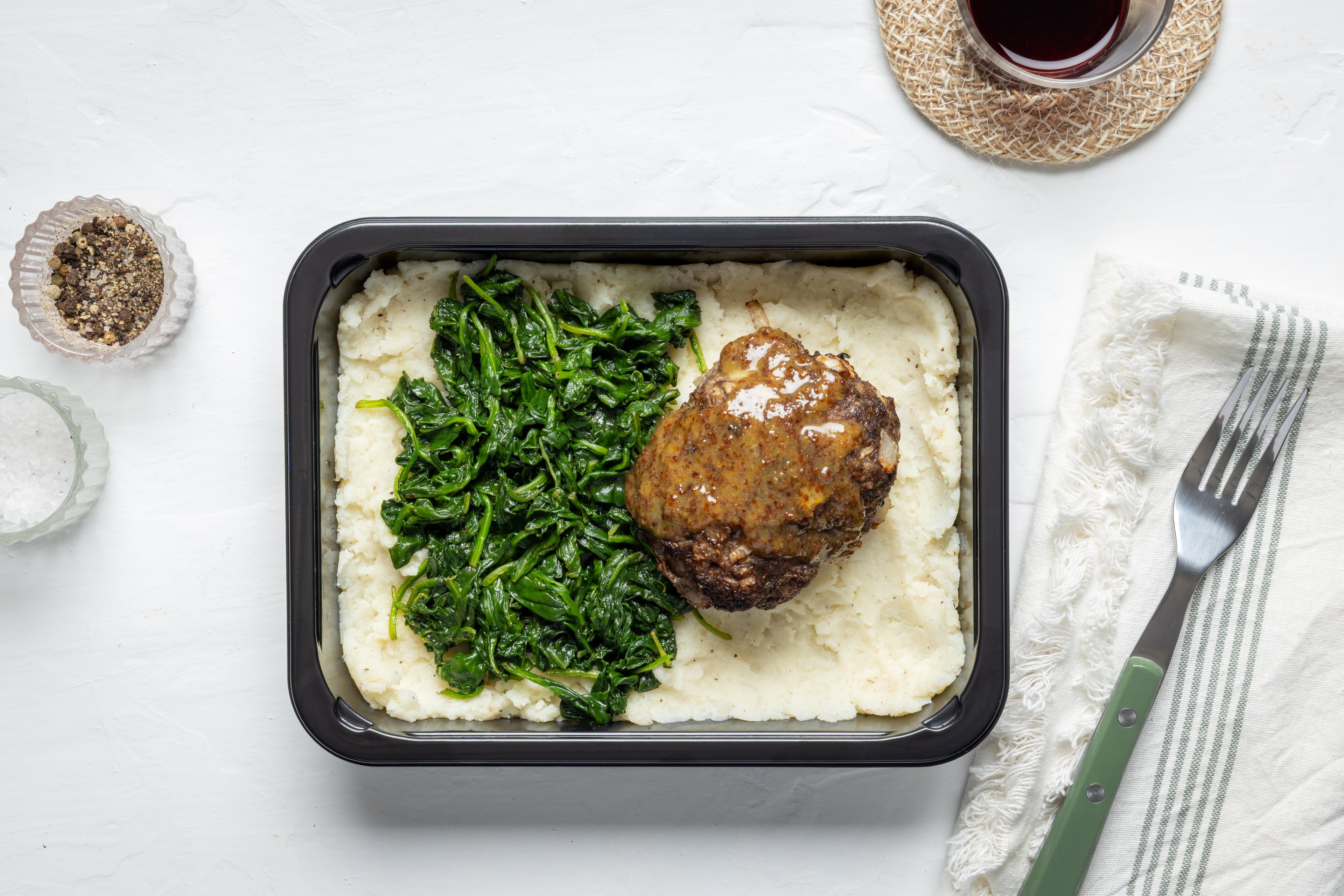 Heat & Eat: Beef Meatloaf with Mashed Potatoes