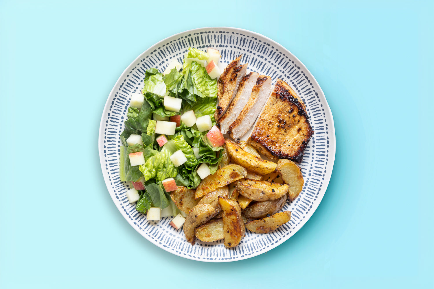 Pork Chops & Potato Wedges