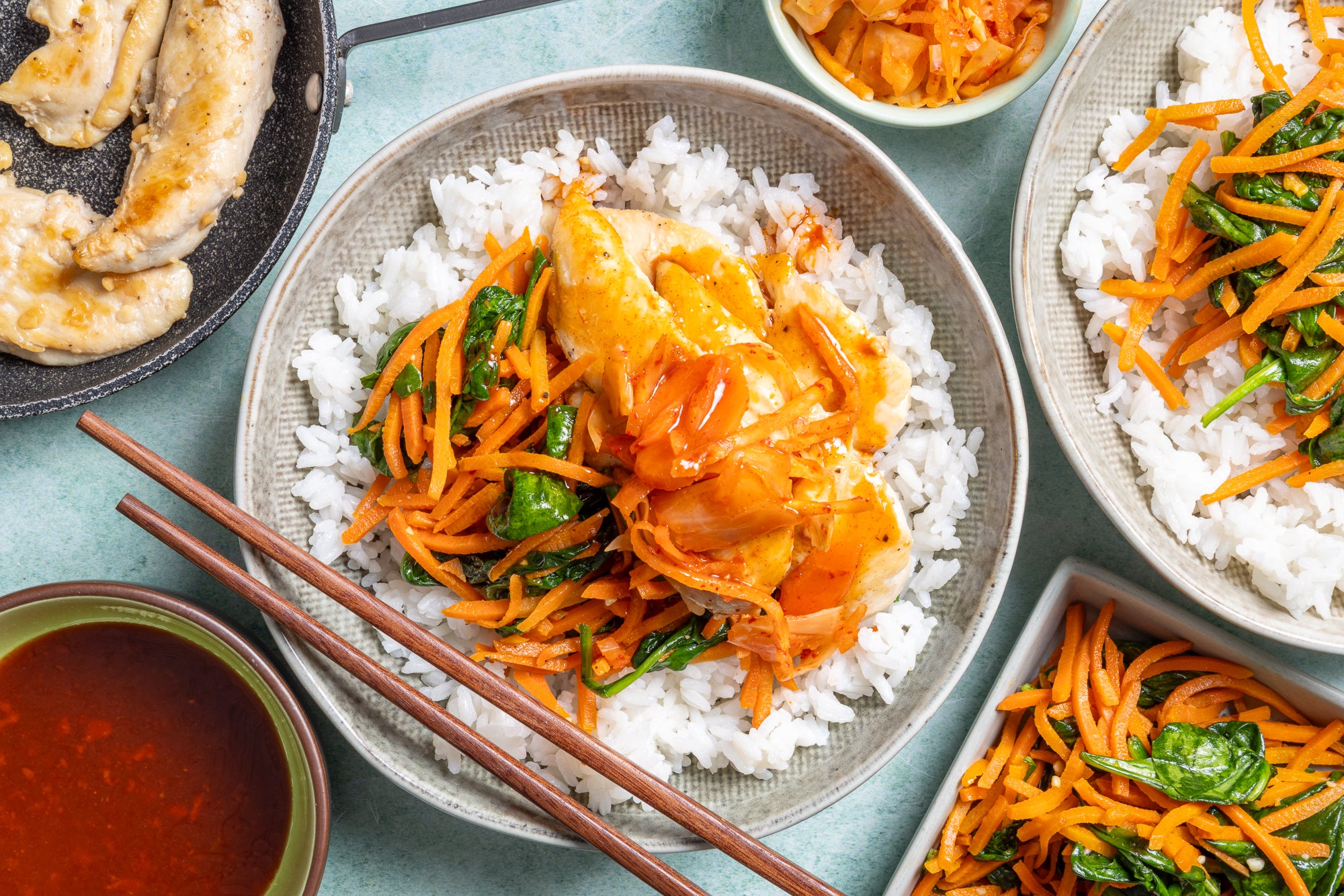 Spicy Chicken Bibimbap
